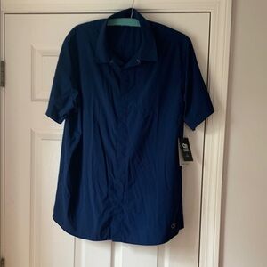 Outdoor Research Men's Blue Short Sleeve Shirt